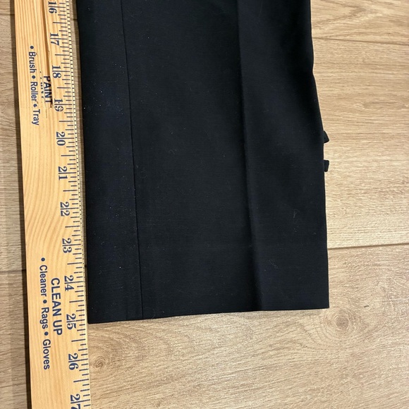 Kate Spade New York Black Ankle Cropped Bow Pant Cotton Size 14 - Picture 5 of 8